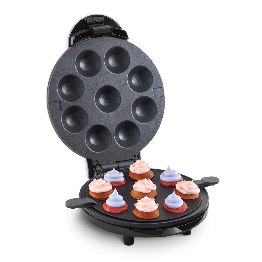 Dash Purple Express Mini Cupcake Muffin Maker New In Box Recipe Guide Included 🧁 - Picture 5 of 5